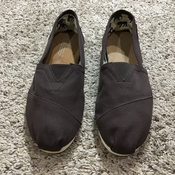 TOMS Men's Brown Shoes Canvas Slip On Size 11 M - Picture 1 of 12
